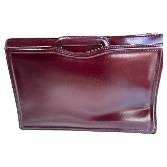 Unique Vintage 80's SOLO Burgundy Portfolio - Picture 10 of 16